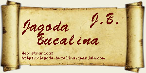 Jagoda Bučalina vizit kartica